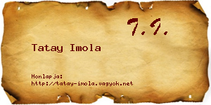 Tatay Imola névjegykártya